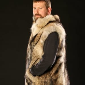 Coyote Fur Vest - Men's