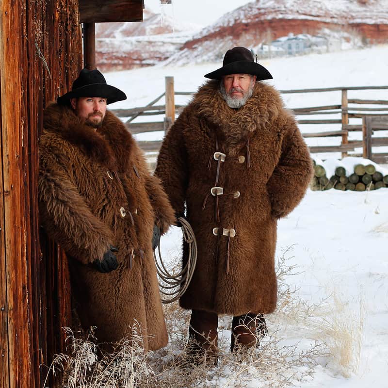 Natural Buffalo Fur Coat Full-Length Custom Handmade in USA