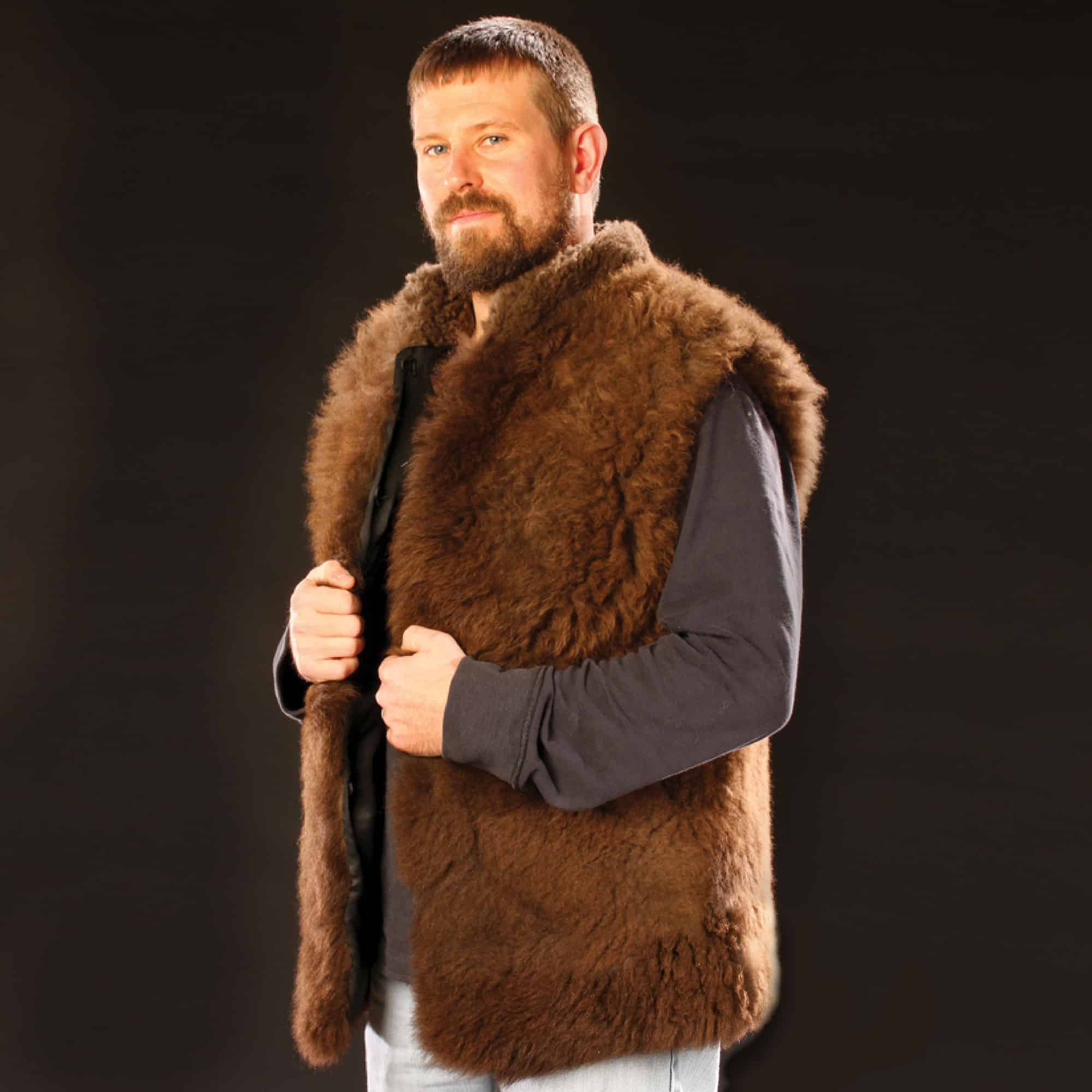 Classic Style and Incredible Warmth | Buffalo Fur Vest | Merlin's Hide Out