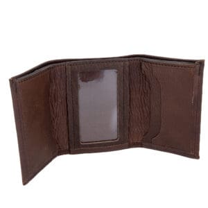 trifold-bison-leather-wallet-open