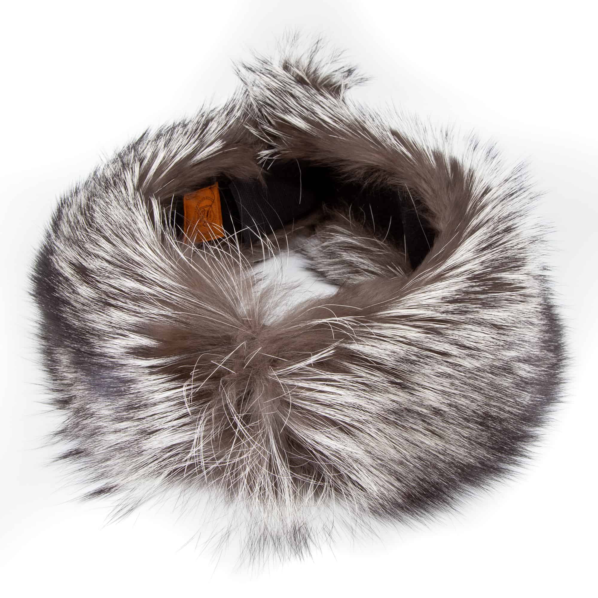 Silver Fox Real Fur Headband Head Wrap Accessoires Hoeden & petten Wintermutsen Bontmutsen 