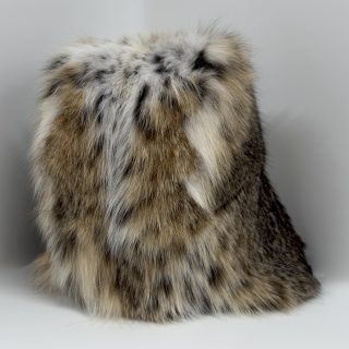 bobcat trapper hat - back