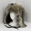 grey coyote trapper hat-3848
