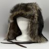 raccoon fur trapper hat-3850
